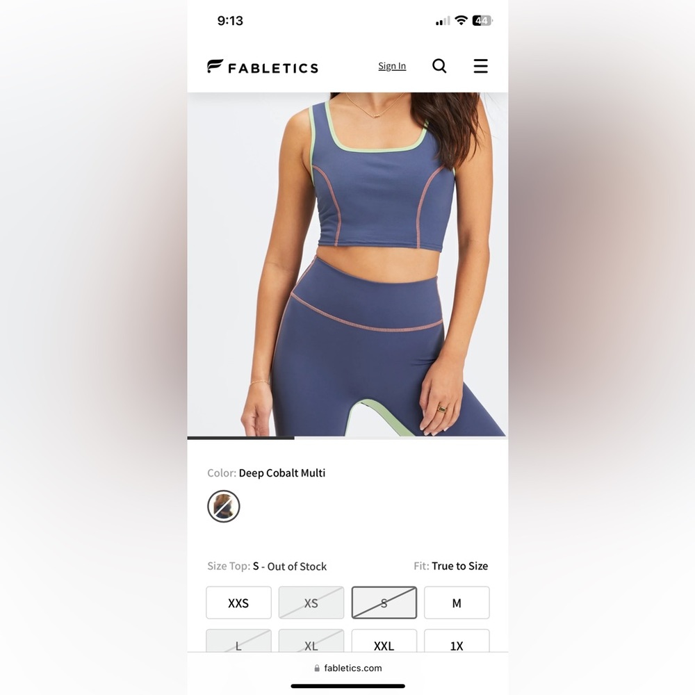 Fabletics outfit! Leggings (small) & built in bra tank (small)